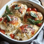Poulet à la ricotta au four doré et fondant