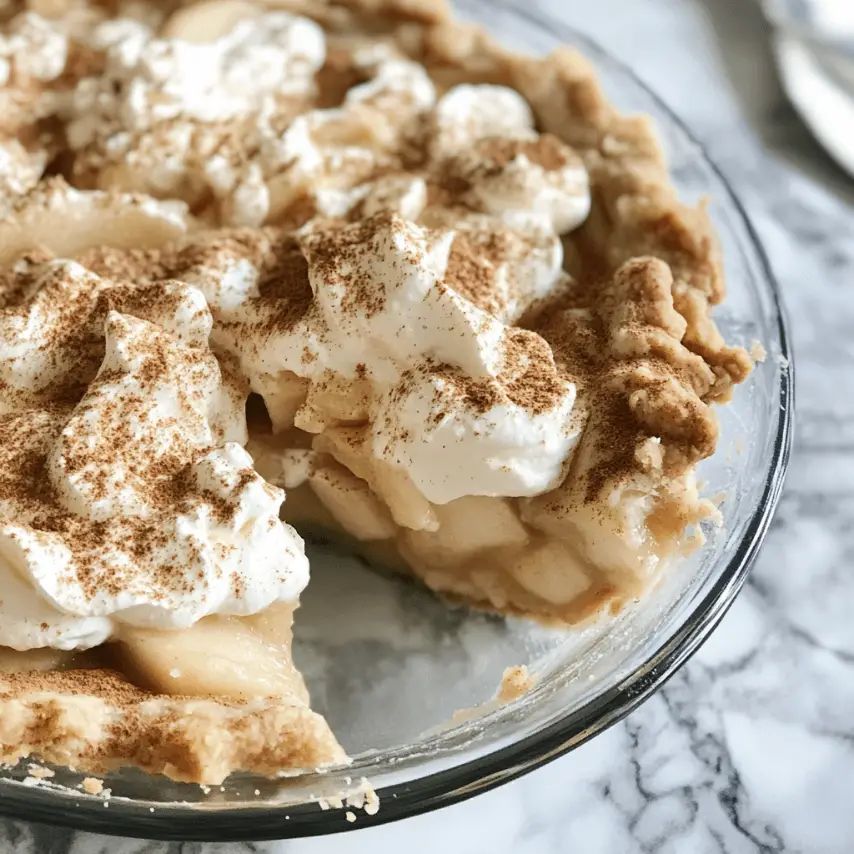 Tarte aux pommes super crémeuse dorée au four