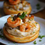 Vol-au-vent aux fruits de mer crémeux et feuilleté doré