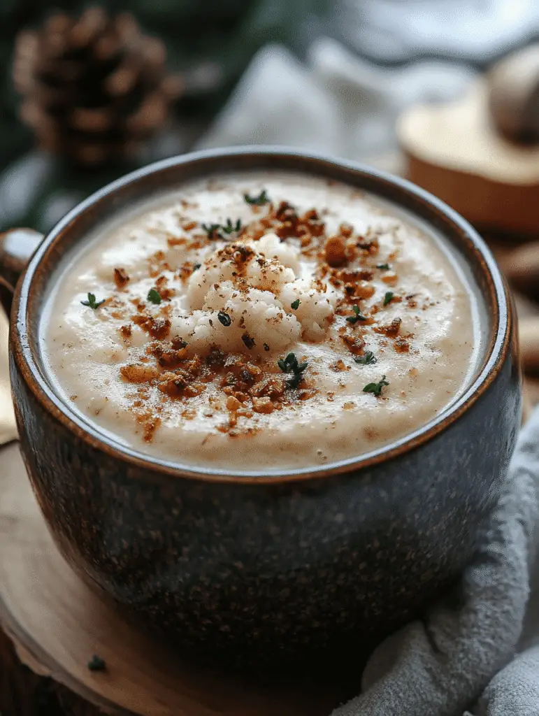 Soupe de chou-fleur rôti : découvrez une recette délicieuse !