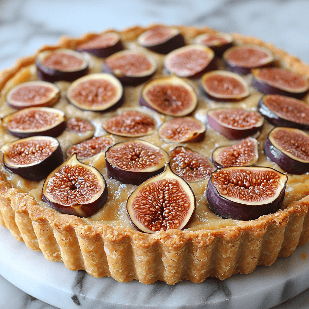 Tarte aux figues et crème d’amande : délice à découvrir !