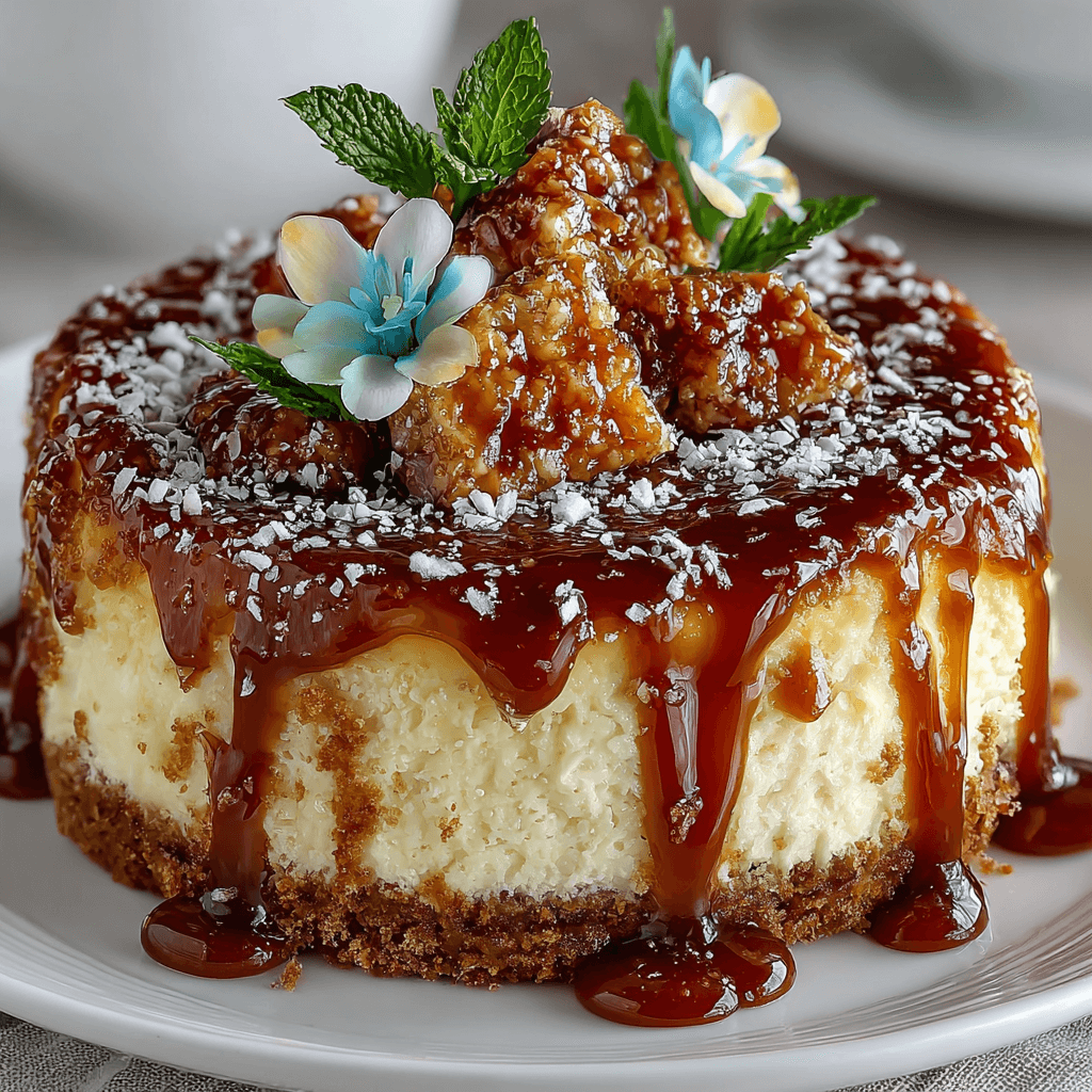 Cheesecake au caramel beurre salé : délicieux et crémeux !