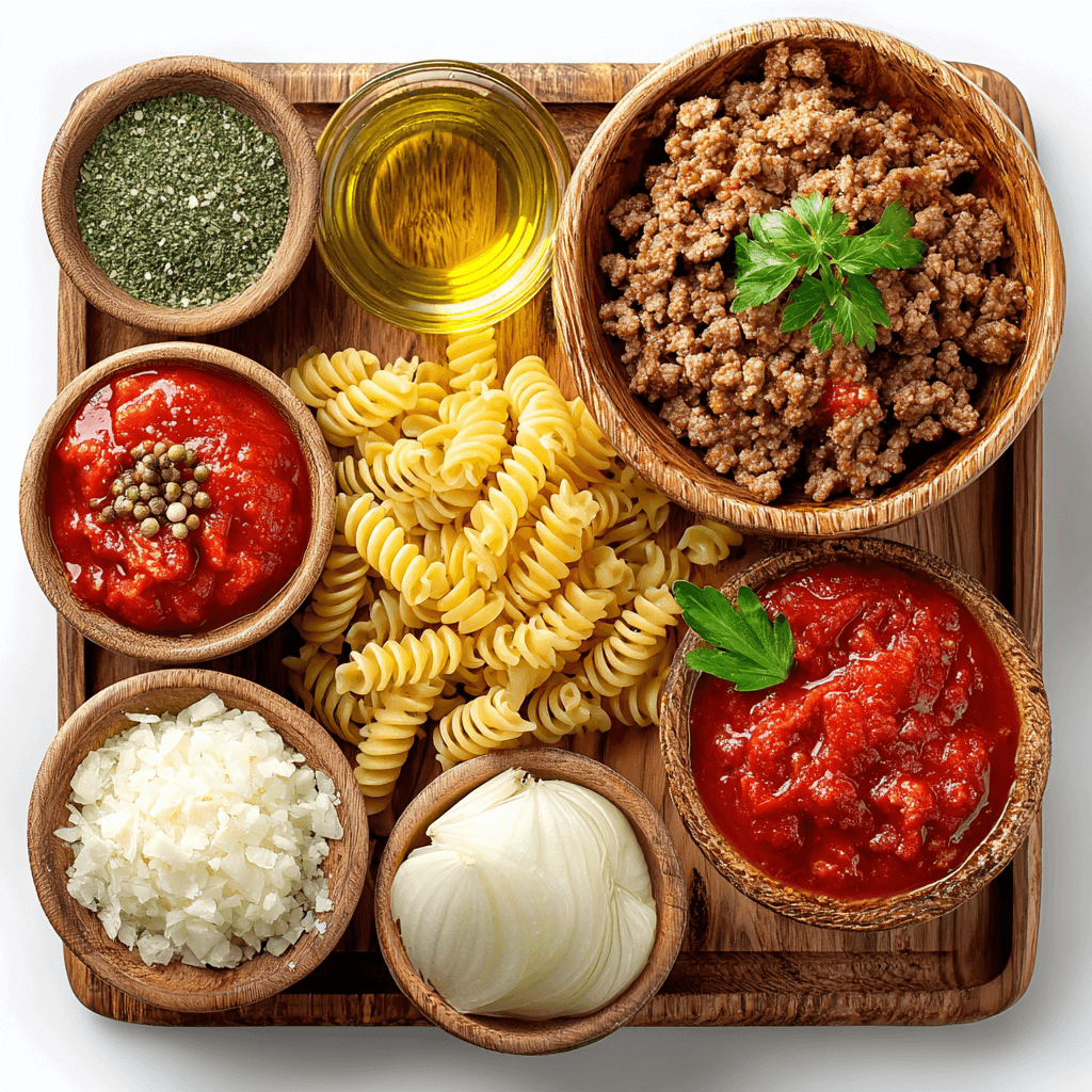 Pâtes au bœuf à la sauce tomate : un délice rapide à préparer !