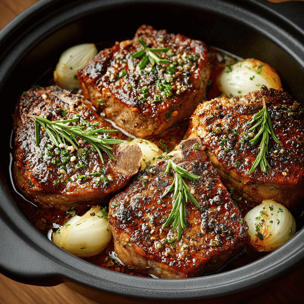 Recette Facile de Côtelettes de Boeuf à la Mijoteuse : Un délice simplissime !