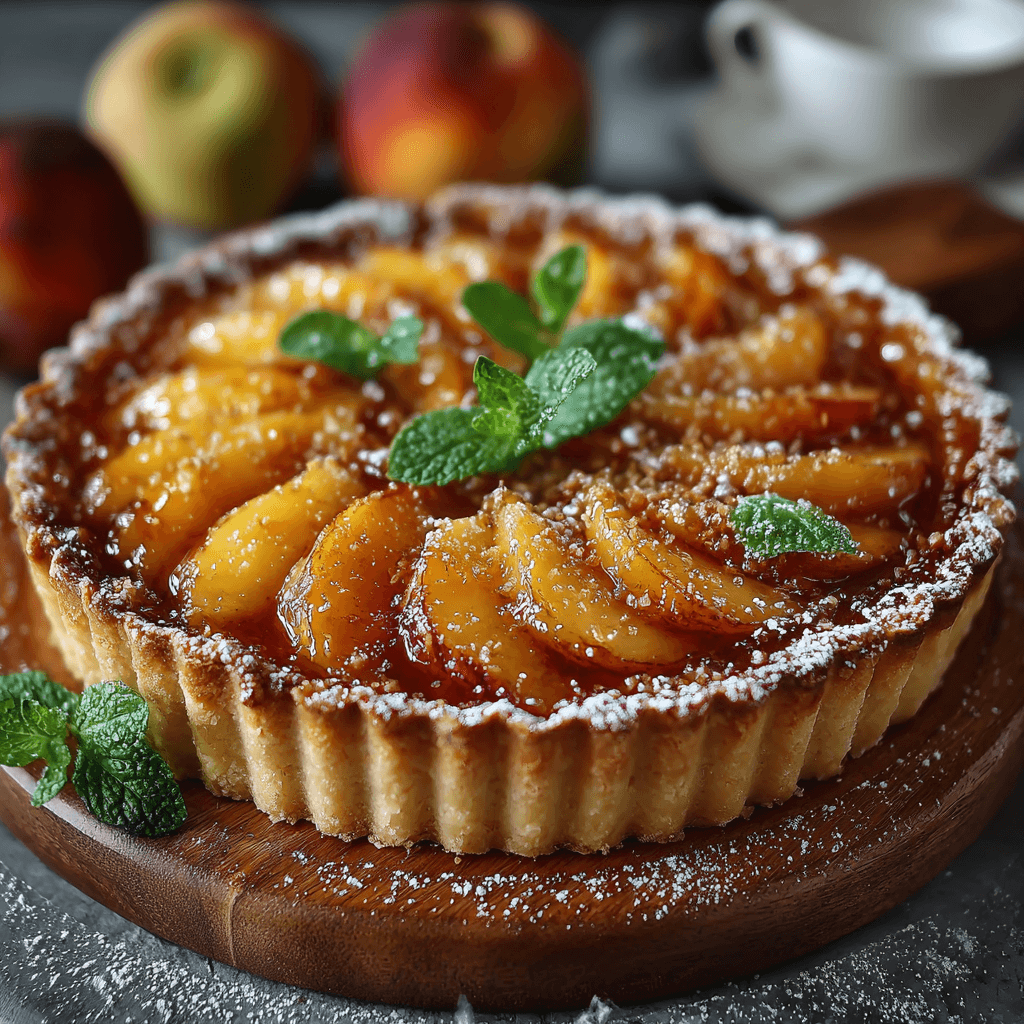 Tarte aux pêches fraîches : un délice à découvrir !