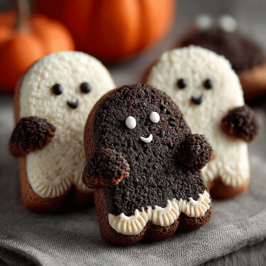Biscuits fantômes fourrés au chocolat : une recette irrésistible !