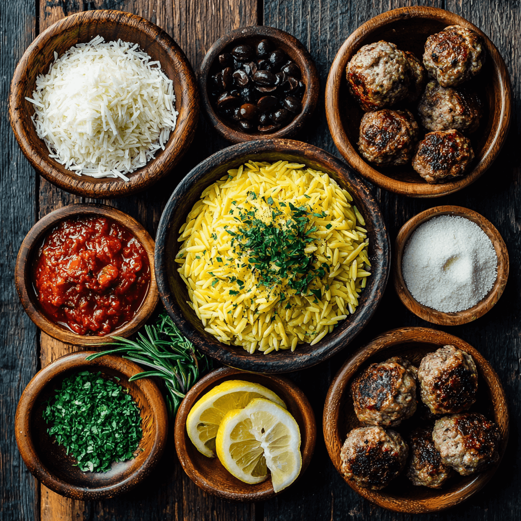 Boulettes Grecques & Orzo Citronné  un délice à découvrir !