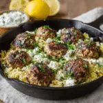 Boulettes Grecques & Orzo Citronné : un délice crémeux !