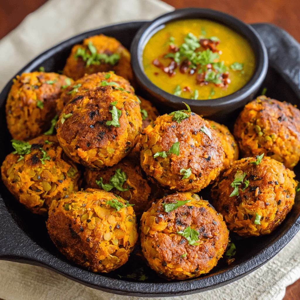 Boulettes Lentilles Patate Douce : Savourez cette recette délicieuse !