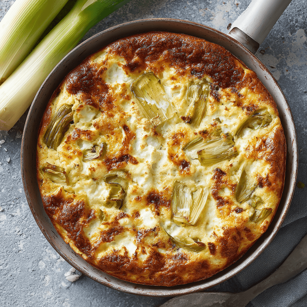 Clafoutis aux Poireaux et Fromage : Découvrez cette recette délicieuse !