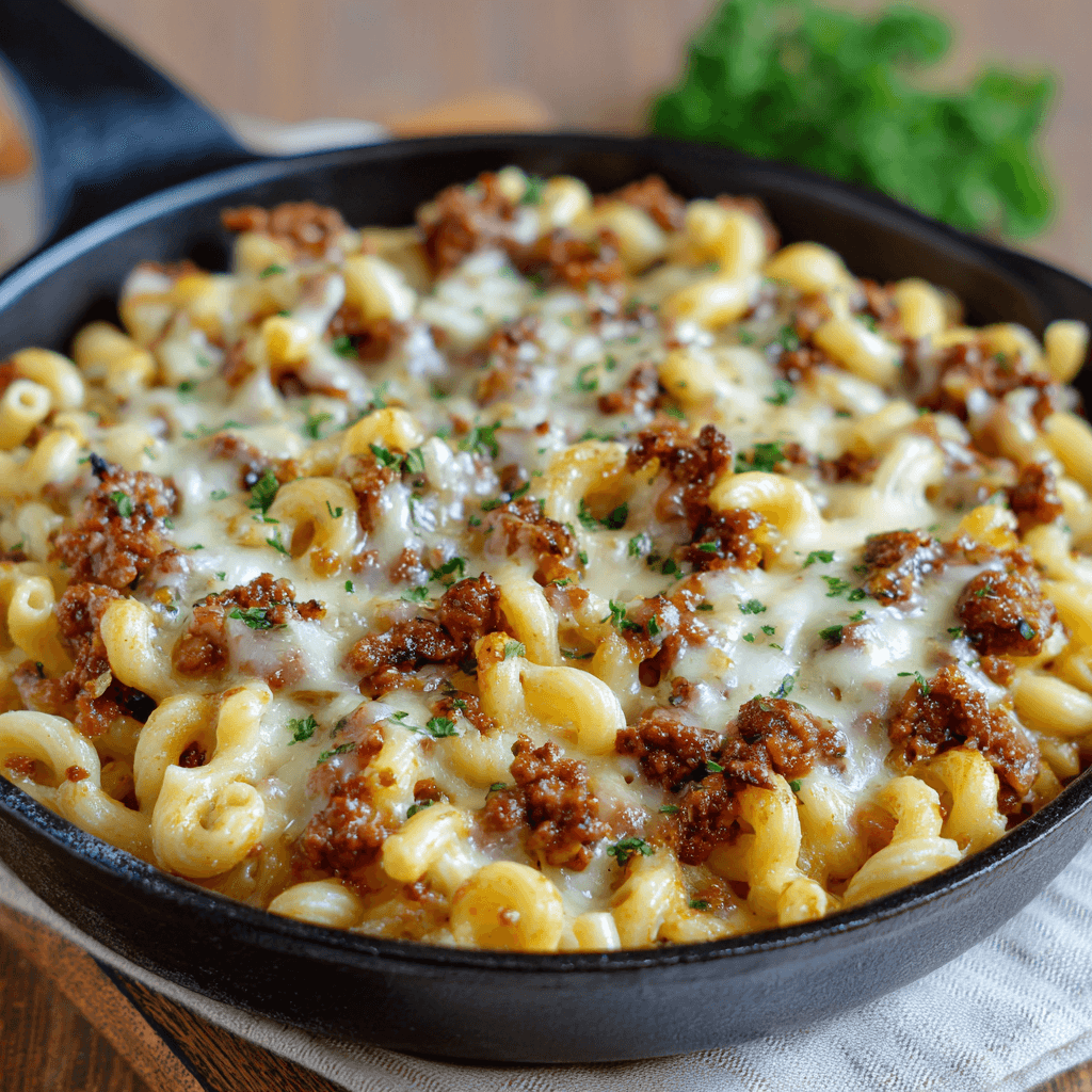 Coquillettes à la viande hachée et raclette : un délice irrésistible !