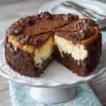 Gâteau d'anniversaire au fromage et au brownie : une douceur inoubliable !