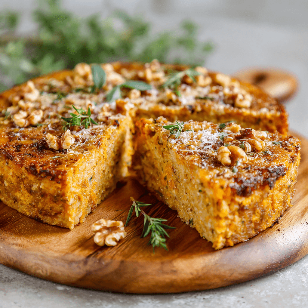Gâteau invisible salé courge butternut : une recette irrésistible!