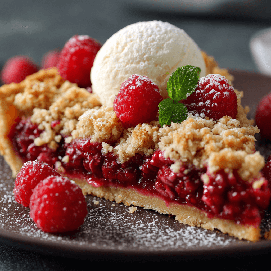 Goutez cette Tarte Crumble Framboise Facile et Gourmande !