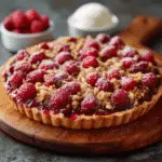 Goutez cette Tarte Crumble Framboise Facile et Gourmande !