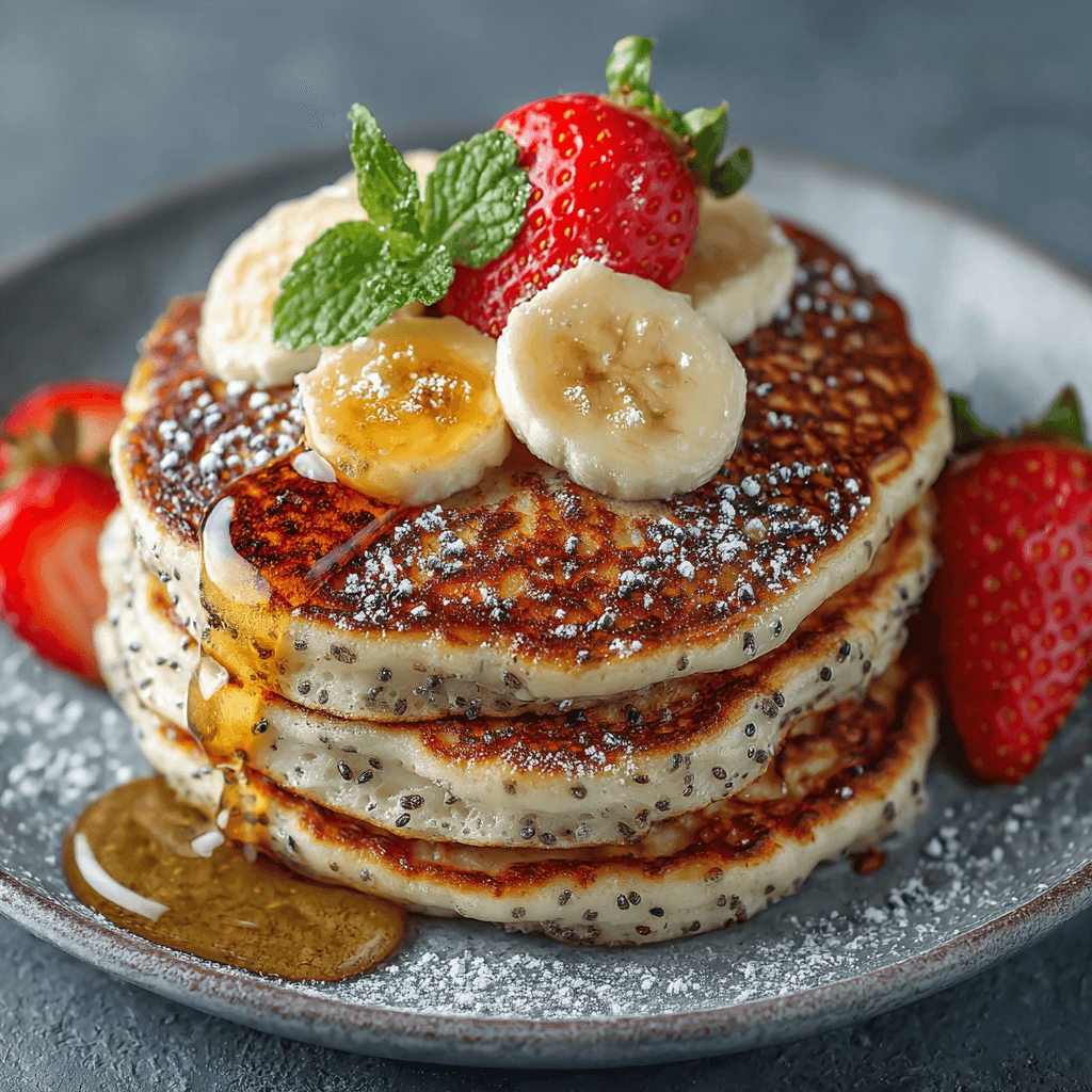 Mes délicieux pancakes aux graines de chia à tester aujourd'hui !