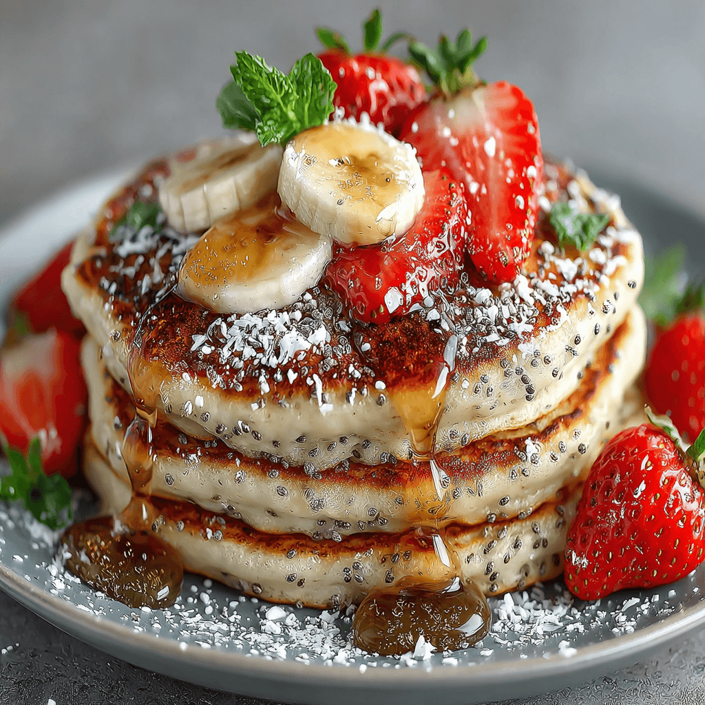 Mes délicieux pancakes aux graines de chia à tester aujourd'hui !