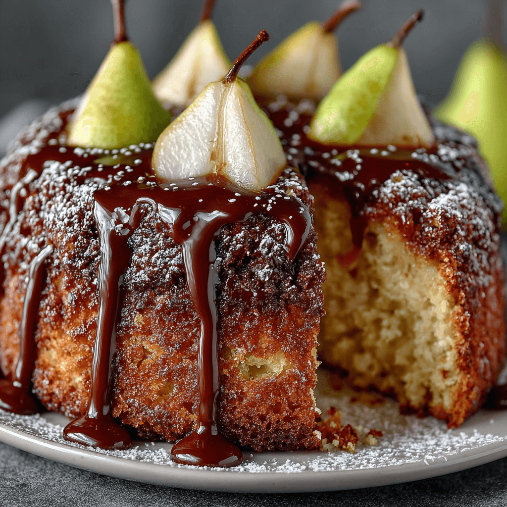 Moelleux Poires Amandes et Chocolat : une douceur irrésistible!