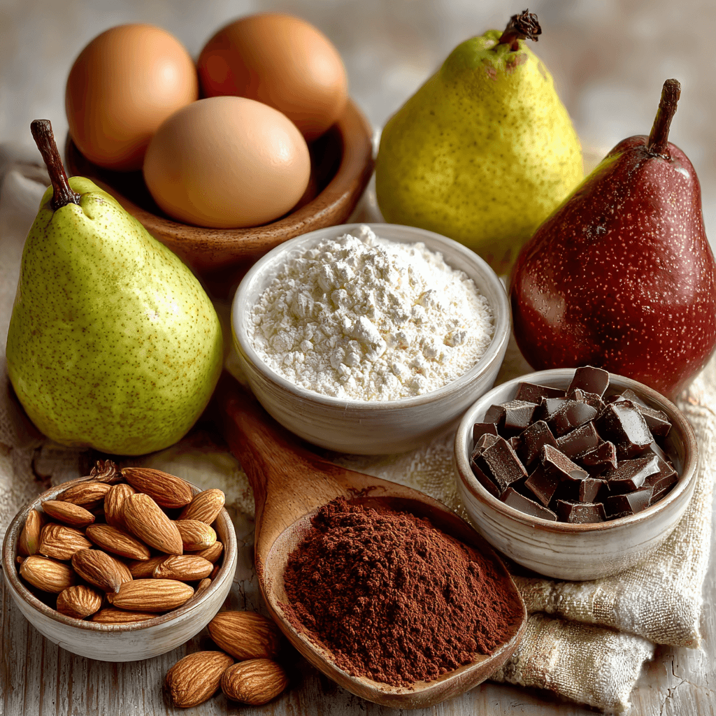 Moelleux Poires Amandes et Chocolat : une douceur irrésistible!