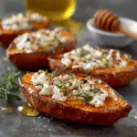 Patates Douces Rôties au Chèvre et Miel : un délice à découvrir !