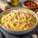 Pâtes à l'ail et parmesan : un délice rapide à préparer!
