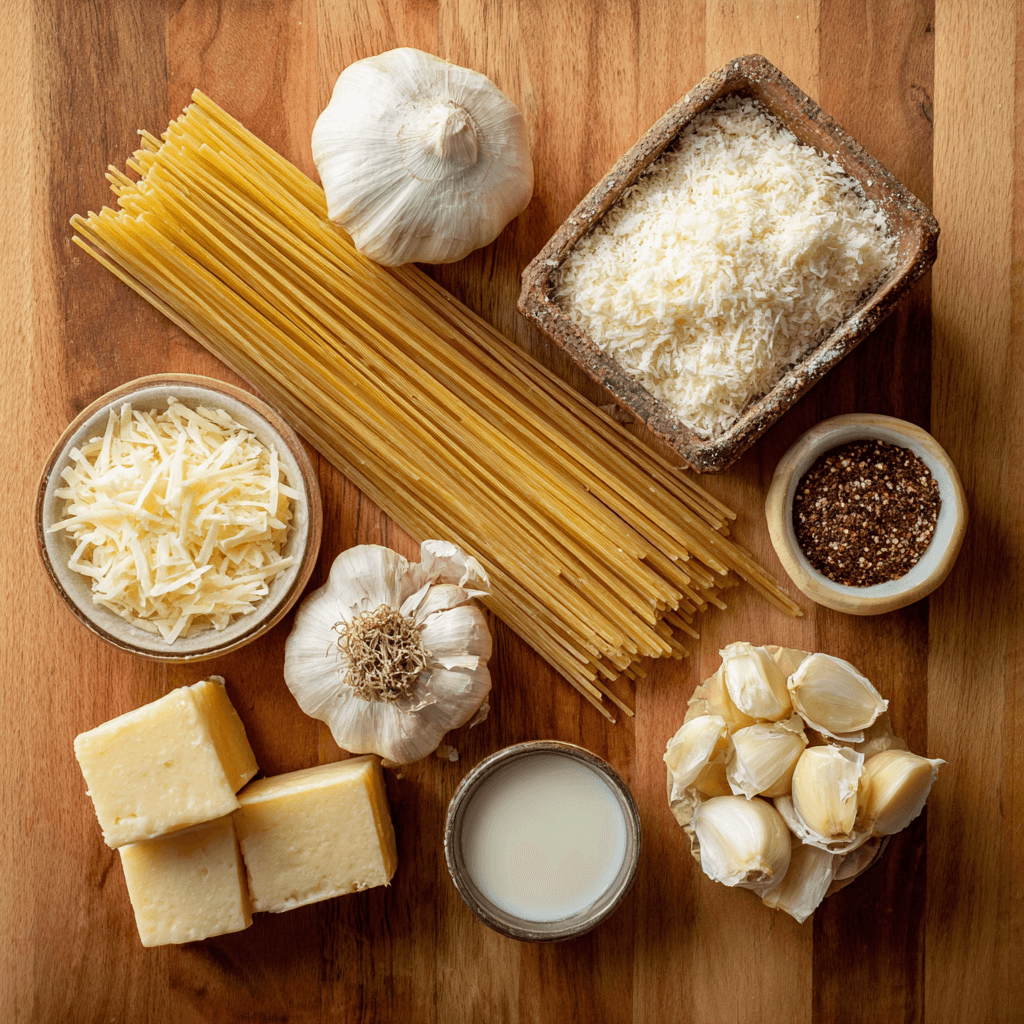 Pâtes à l'ail et parmesan : un délice rapide à préparer!