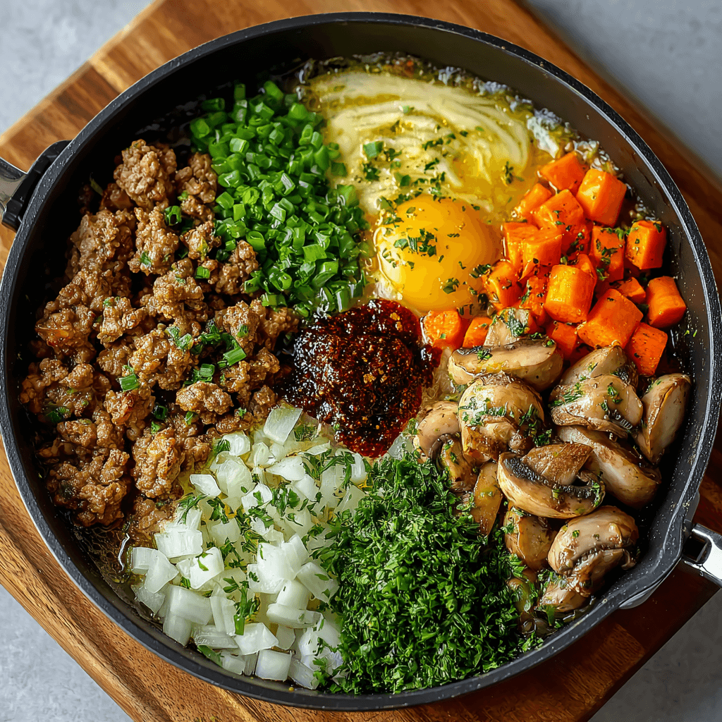 Poêlée de Boeuf Crémeuse aux Champignons et Carottes : savourez cette recette délicieuse !