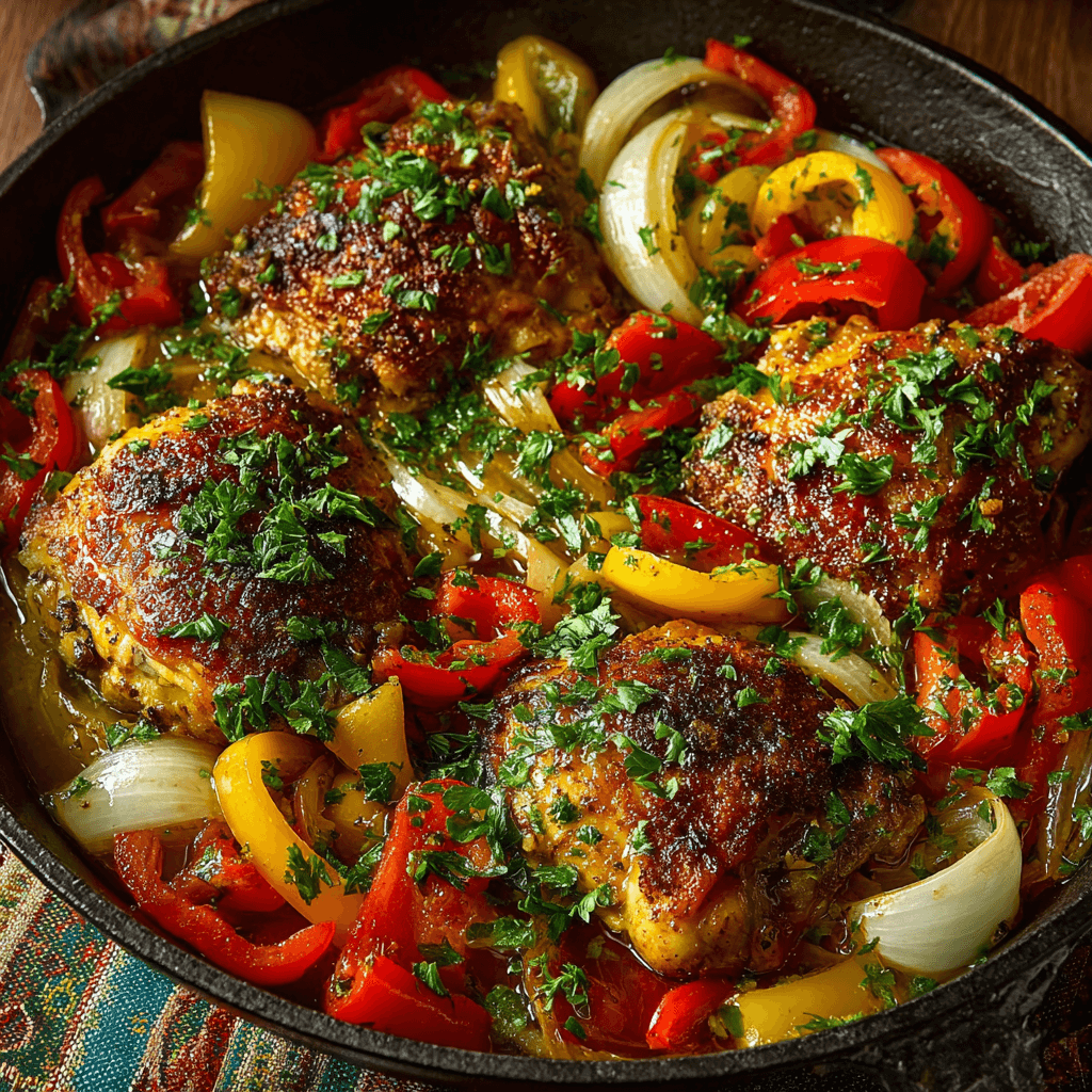 Poulet Basquaise Traditionnel : découvrez sa recette secrète!