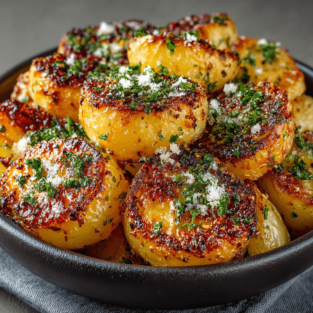 Recette hyper facile de pommes de terre rôties croustillantes à découvrir !