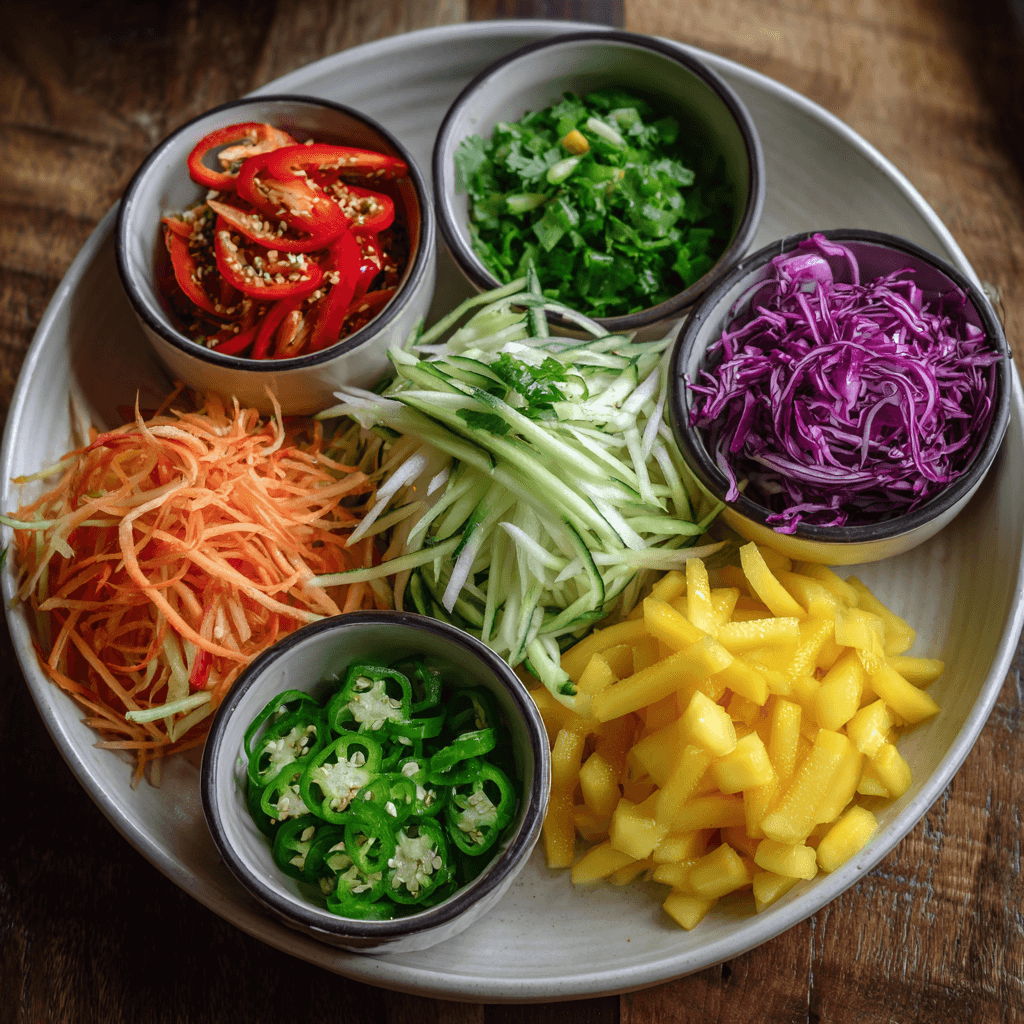 Salade Thaï de crudités : une recette fraîche et gourmande !