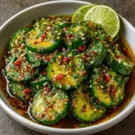 Salade de concombre mexicaine fraîche et épicée au citron vert et au tajin : découvrez une recette irrésistible !