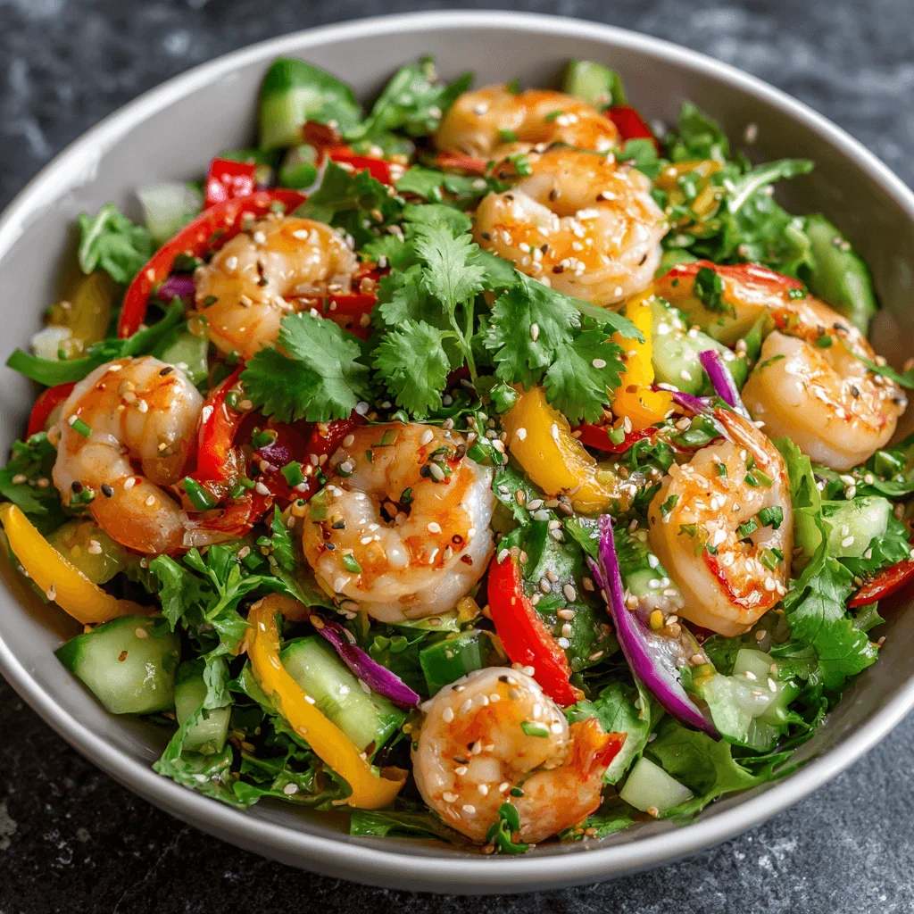 Salade de crevettes à l'asiatique : un délice santé à découvrir !