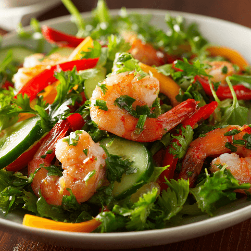 Salade de crevettes à l'asiatique : un délice santé à découvrir !