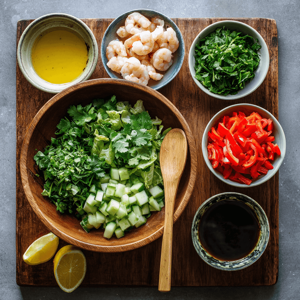 Salade de crevettes à l'asiatique : un délice santé à découvrir !