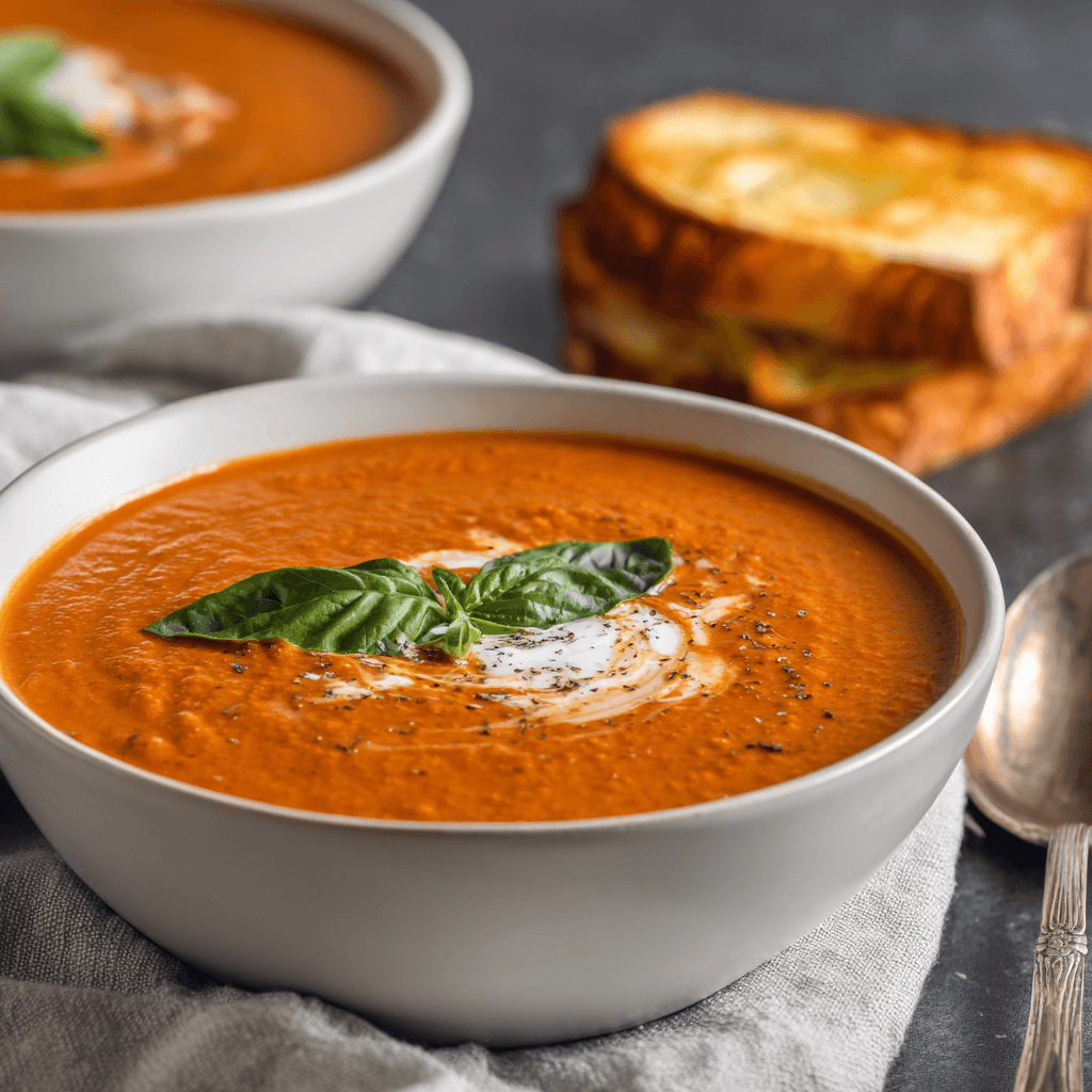 Soupe Crémeuse de Tomates au Basilic : Un délice à découvrir !
