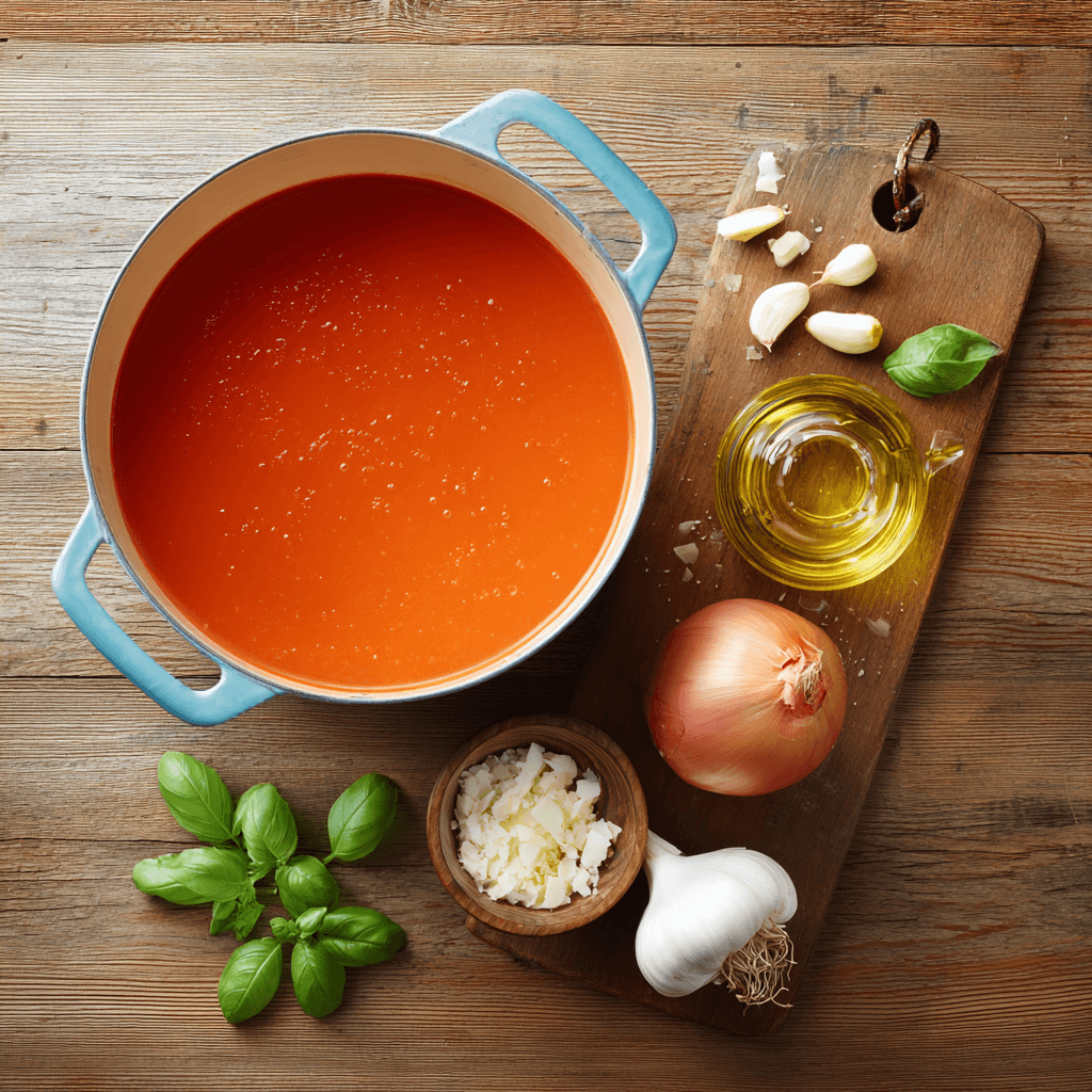 Soupe Crémeuse de Tomates au Basilic : Un délice à découvrir !