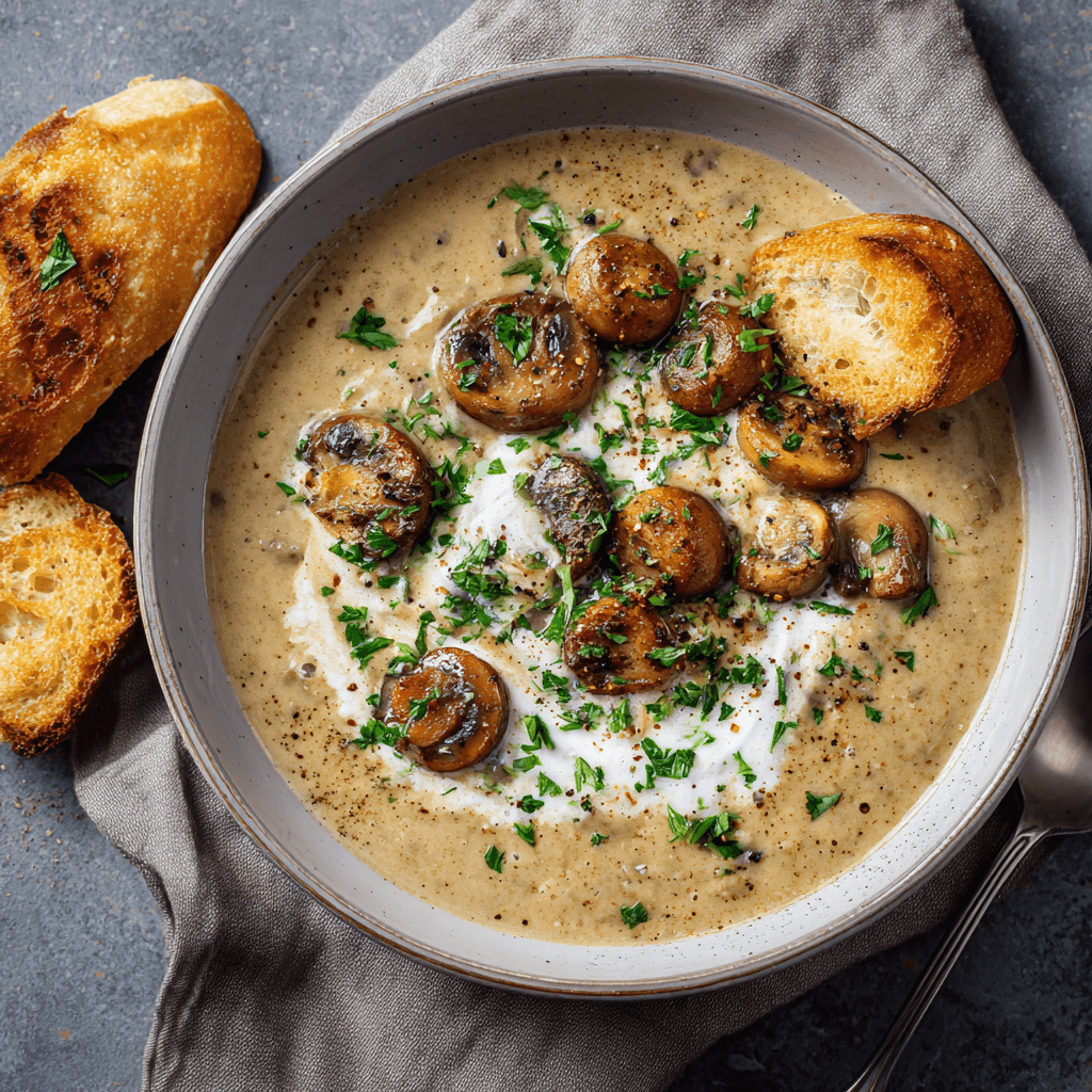 Soupe aux champignons de Paris : un délice réconfortant !