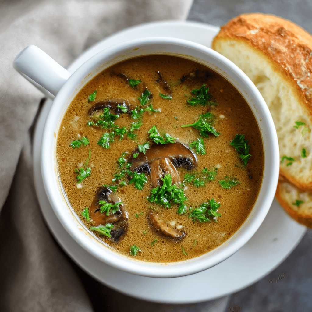 Soupe hongroise aux champignons : un délice réconfortant !