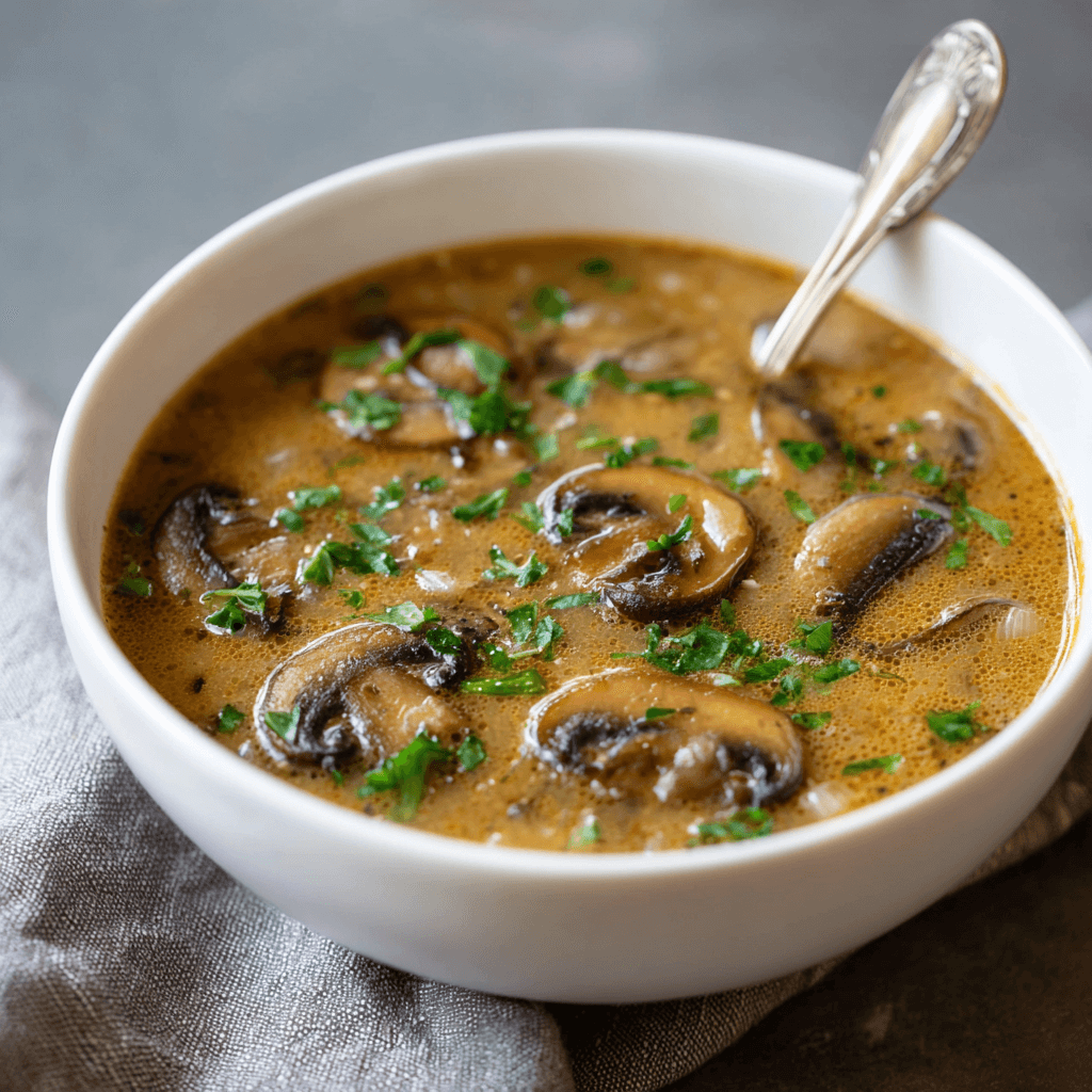 Soupe hongroise aux champignons