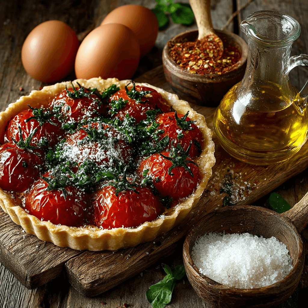 Tarte Fine Tomate & Moutarde : Découvrez la recette délicieuse !