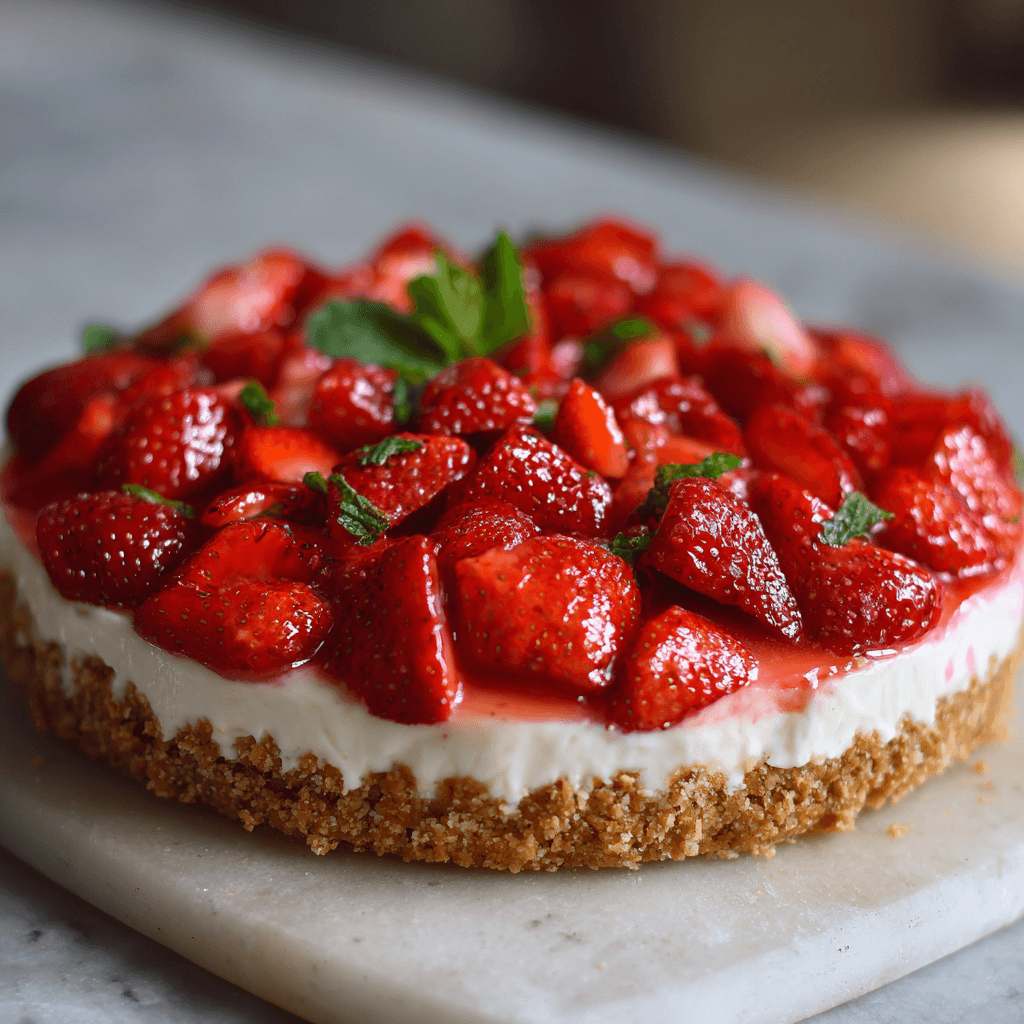 Tarte aux fraises sans cuisson : un dessert frais et facile !