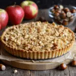 Tarte aux pommes et crumble noisettes : un délice à savourer !