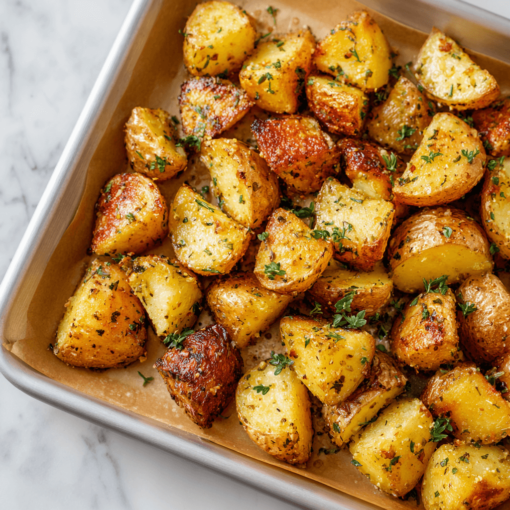 Pommes de Terre Rôties à la Moutarde et au Thym, un délice à découvrir !