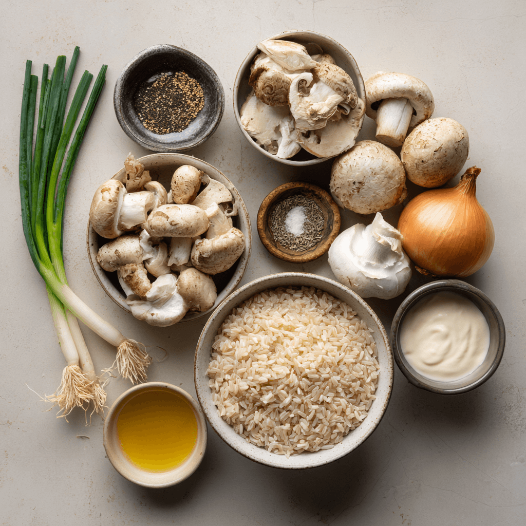 Stroganoff Crémeux aux Champignons et Riz Complet : Savourez une Délicieuse Recette Facile !