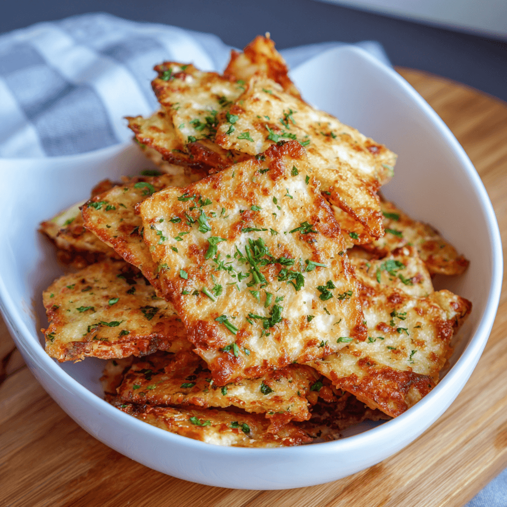 Recette facile de chips de fromage blanc croustillantes à tester !