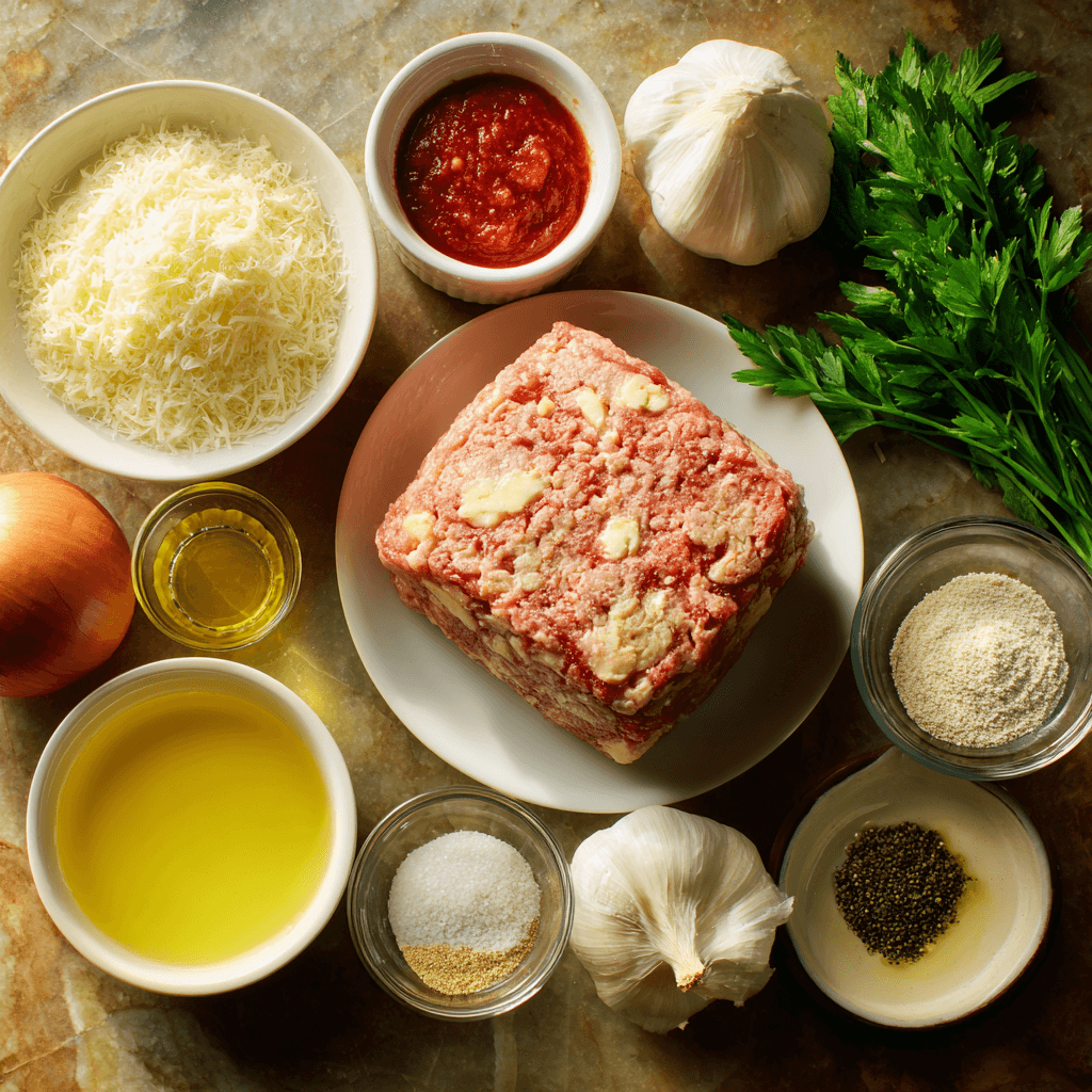 Pain de viande au poulet et au parmesan à l'ail : recette délicieuse à découvrir !