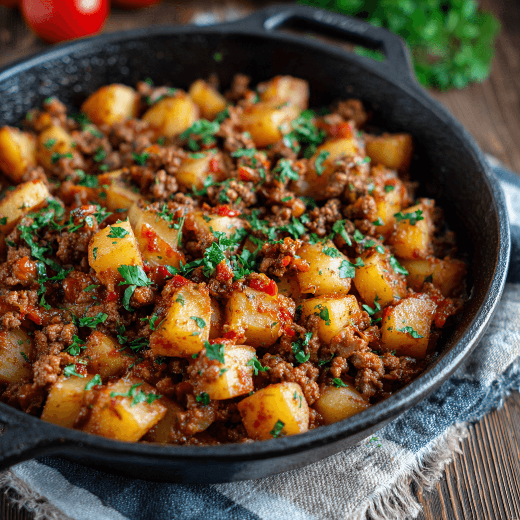 Viande Hachée et Pommes de Terre : Un Dîner Savoureux à Tester !