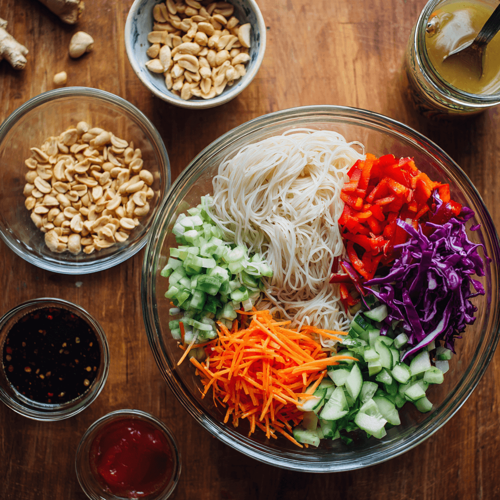Facile Salade Thaï aux Cacahuètes: Recette Rapide et Délicieuse
