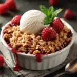 Croustillant aux framboises : découvrez la recette facile !