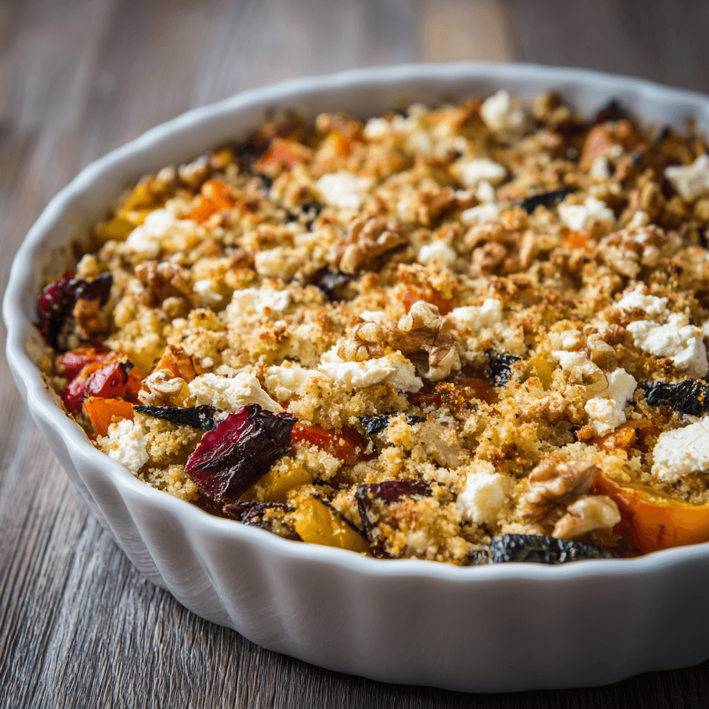 Crumble salé aux légumes d'hiver : savourez ce délice !